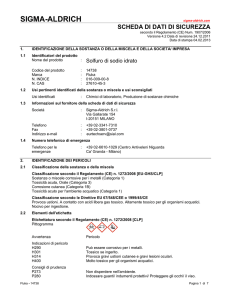 Scheda di sicurezza - Ars
