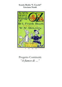 Progetto Continuità “A fianco di …”