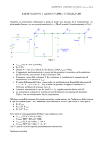 ESERCITAZIONE 6: ALIMENTATORE STABILIZZATO
