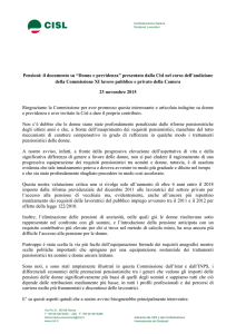 Donne e previdenza