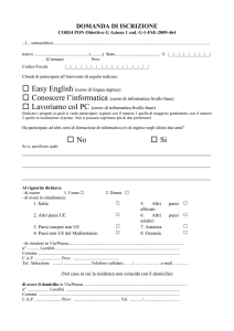 Microsoft Word - Scheda Iscrizione corsi G1