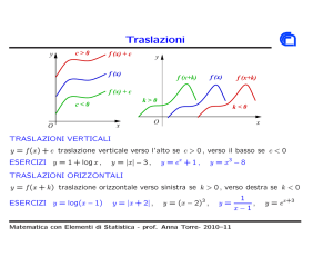 y = f ( x ) - Dipartimento di Matematica