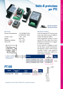 Unità di protezione per PTC PT100