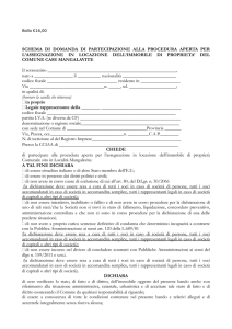 schema domanda - Comune Di Longi