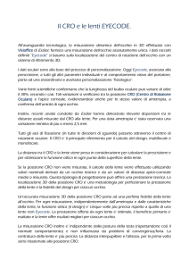 Il CRO e le lenti EYECODE.