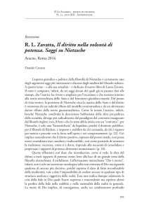 R. L. Zavatta, Il diritto nella volontà di potenza. Saggi su Nietzsche