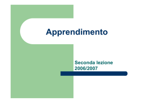 Il comportamentismo e i programmi d`apprendimento