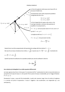 pendolo semplice e pendolo fisico - Lezioni di fisica per gli allievi