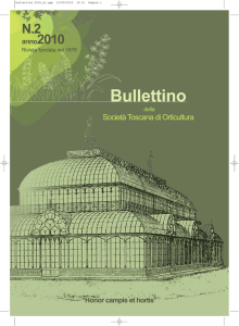 le rubriche del bullettino - Società Toscana di Orticultura