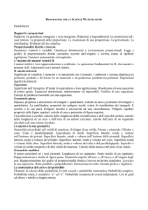 Rapporti e proporzioni Rapporto tra grandezze omogenee e non