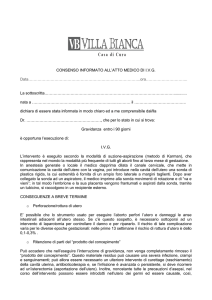 consenso informato ivg - Casa di Cura Villa Bianca Spa