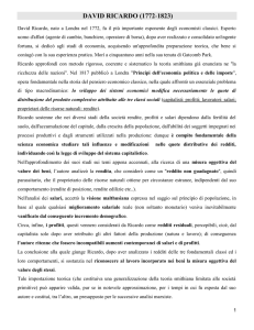 DAVID RICARDO (1772-1823) - Digilander