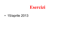 Esercizi