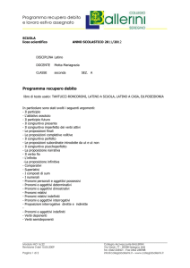 Programma recupero debito e lavoro estivo
