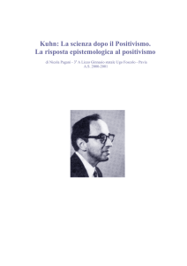 Kuhn: La scienza dopo il Positivismo. La risposta