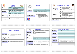 Calendario Giornate Organizzazione Mondiale della Sanità