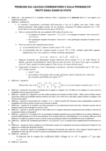 Esercizi di esame - prof. Danilo Saccoccioni