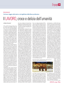 Il lavoro, croce e delizia dell`umanità