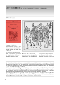 visti in libreria: rubrica di recensioni librarie