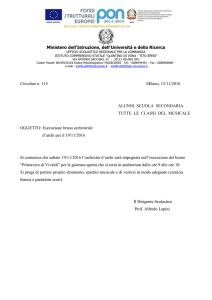 Ministero dell`Istruzione, dell`Università e della Ricerca Circolare n