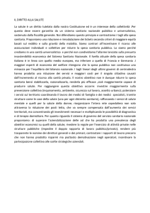 Sel, intervento su Diritto alla Salute