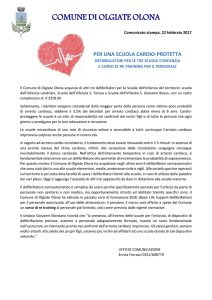 per una scuola cardio-protetta
