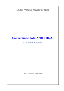 Conversione dati (A/D) e (D/A)