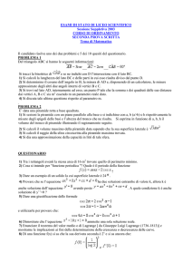 ESAMI DI STATO DI LICEO SCIENTIFICO - Matematica e