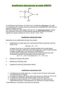 Amplificatore Operazionale ad anello APERTO