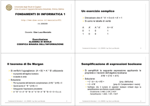 01-Codifica binaria-Esercizi - Ingegneria elettrica ed elettronica