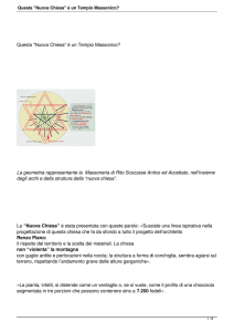 Questa "Nuova Chiesa" è un Tempio Massonico?
