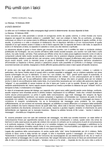 Monastero di Bose - Più umili con i laici