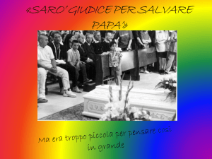 `saro` giudice per salvare papa` - IC Giovanni XXIII