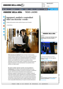 / TROVO-LAVORO Ingegneri, analisti e controllori Oltre 100 ricerche
