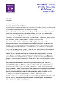 Associazione Lecchese Libertà e Democrazia Via Balicco n° 111
