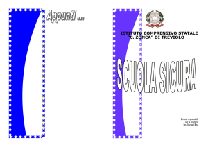 sicurezza scuola - ISTITUTO COMPRENSIVO CESARE ZONCA