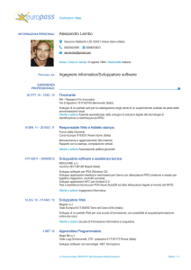 Curriculum Vitae Aggiornato