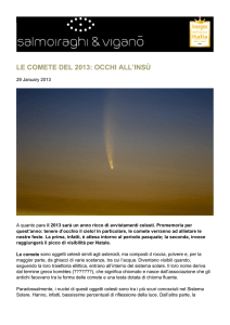 LE COMETE DEL 2013