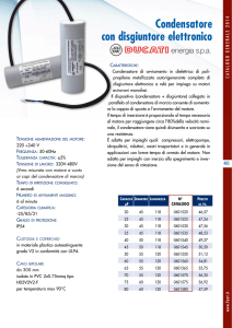 Condensatore con disgiuntore elettronico