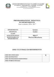 Latino - liceo Cavalleri