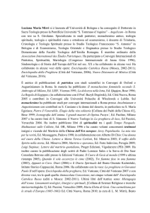 Luciana Maria Mirri si è laureata all`Università di Bologna e ha