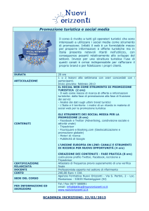 Promozione turistica e social media