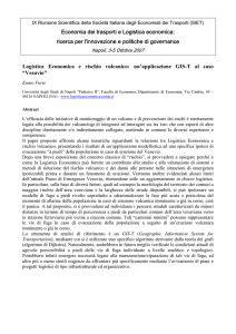 Economia dei trasporti e Logistica economica: ricerca per l