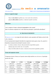 36 Indicativo trapassato remoto