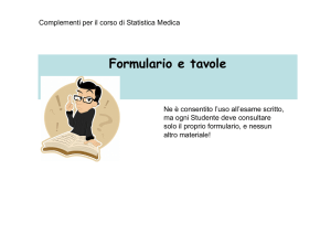 Formulario e tavole