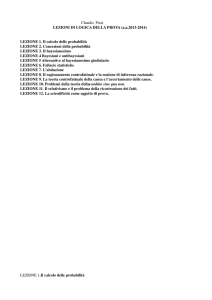 LOGICA DELLA PROVA 2013-2014 LEZIONI 1-6