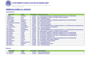 Premio di Laurea a.a. 2015/2016