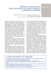Ipertransaminasemia: inquadramento ed