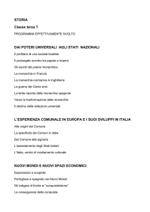 STORIA Classe terza T DAI POTERI UNIVERSALI AGLI STATI