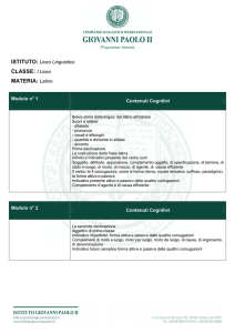 CLASSE: I Liceo MATERIA: Latino